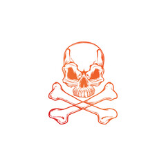 Skull head icon