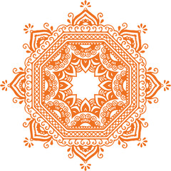 Beautiful flower art and mandala vector design