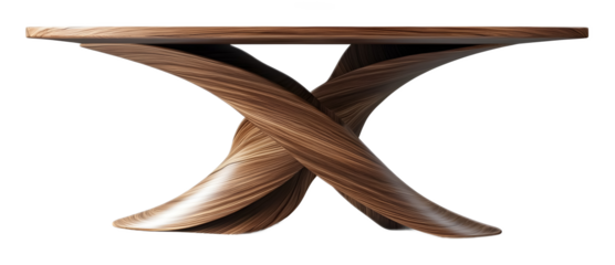 Fusion flex table on a transparent background. isolated background.