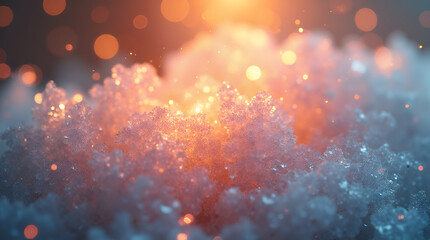 Obraz premium crystal-like texture with a radiant sparkling effect