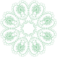 Beautiful flower art and mandala vector design