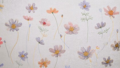 花柄の背景。AIで生成