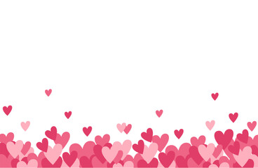 Heart background frame material pink