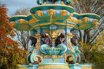 The beautiful details of Ross Fountain in Edinburgh