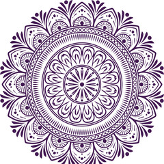 Beautiful flower art and mandala vector design