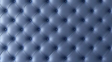 Blue tufted leather upholstery texture.