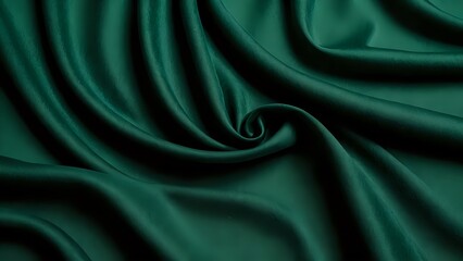 Obraz premium Green silk satin texture background 