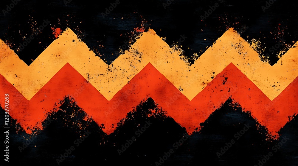 Poster abstract chevron texture: a bold, graphic design featuring a repeating chevron pattern in shades of 