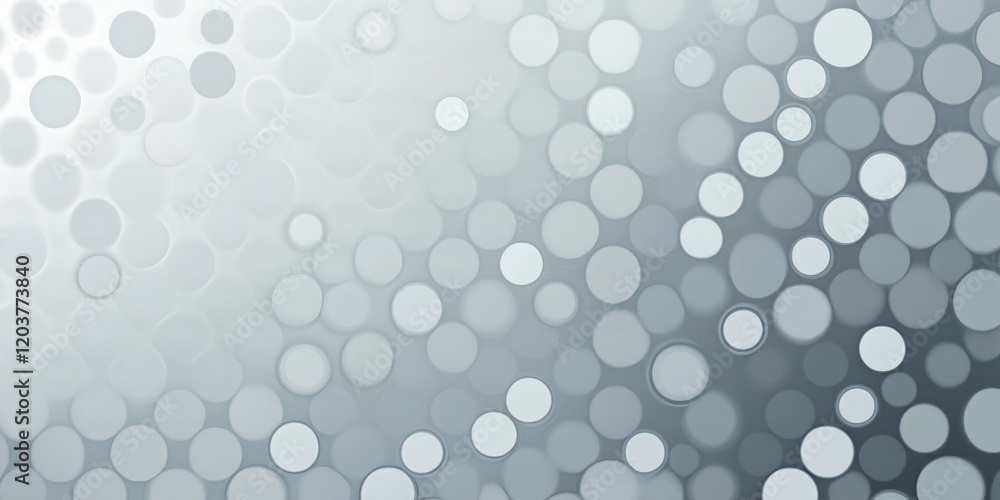 Aufkleber abstract design with white and grey circles, modern minimalistic background pattern