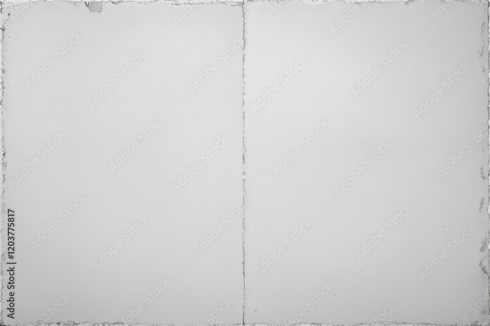 Poster torn white paper background with textured edges and central vertical seam.