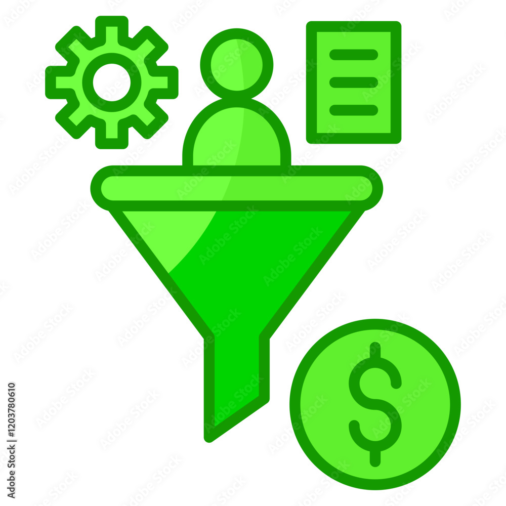 Poster conversion icon element for design