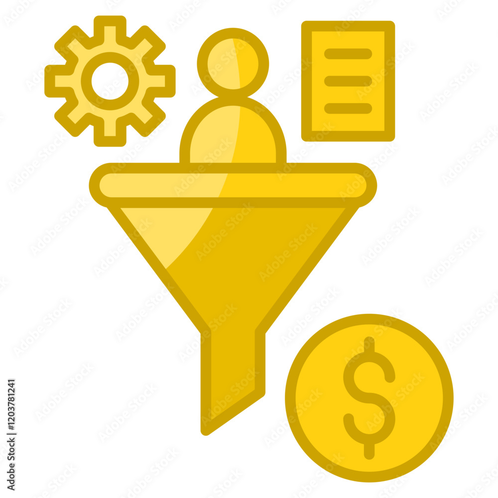 Poster conversion icon element for design