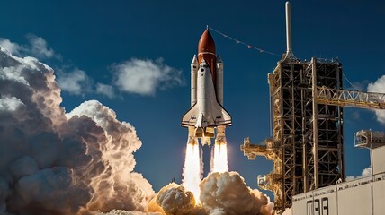 Digital rocket launch from the stock market

