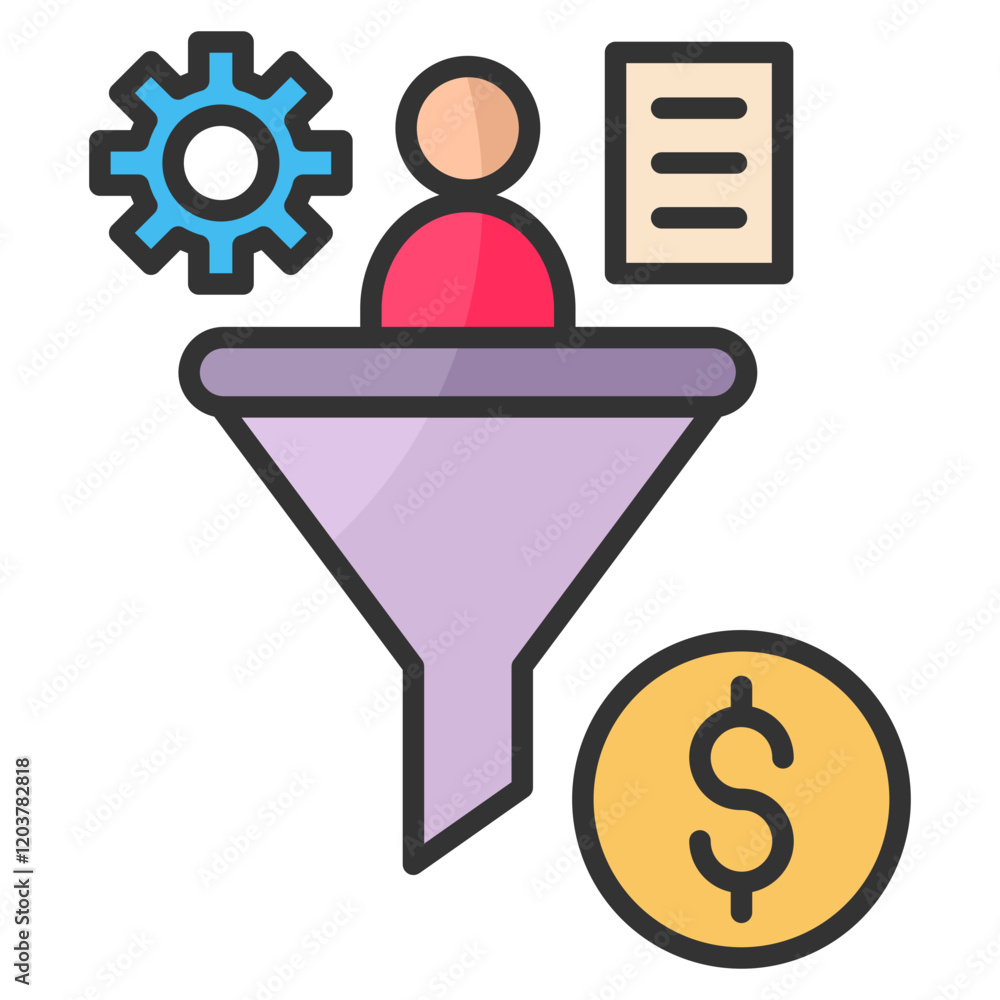 Poster conversion icon element for design