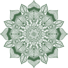 Beautiful flower art and mandala vector design