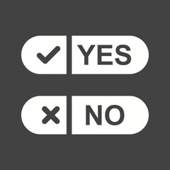 Elections Glyph Inverted illustration.