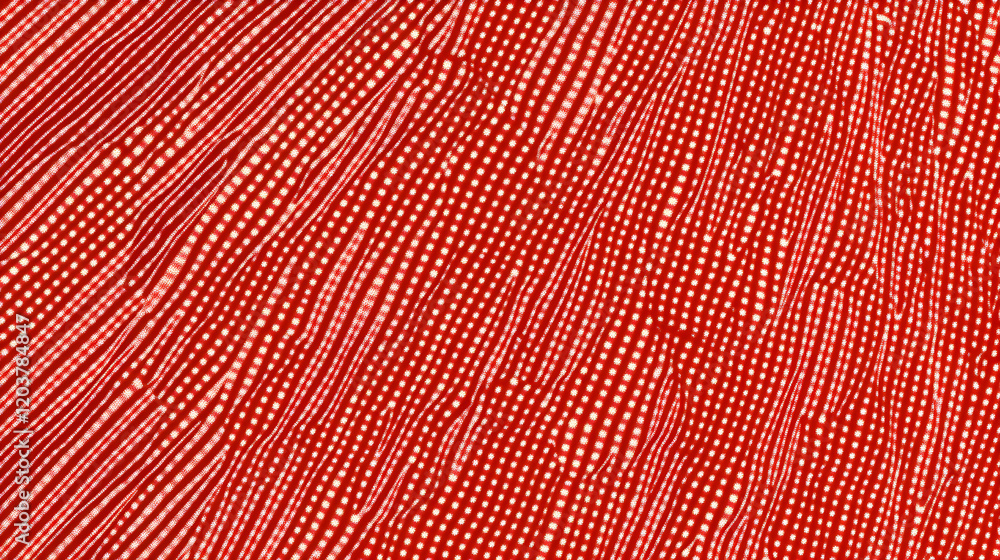 Poster abstract red and white patterned texture; ideal for backgrounds, website design, and textile prints.