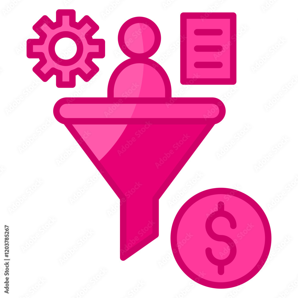 Poster conversion icon element for design