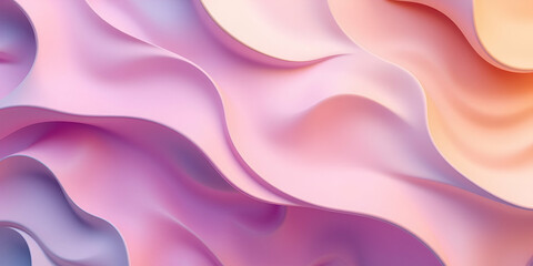 3D abstract wallpaper, sculptural clay art style, smooth gradient transitions, bright vibrant colors, soft dreamy atmosphere. 