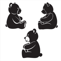 black silhouette of a car side view isolated