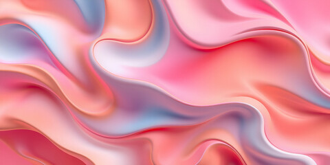 3D abstract wallpaper, sculptural clay art style, smooth gradient transitions, bright vibrant colors, soft dreamy atmosphere. 
