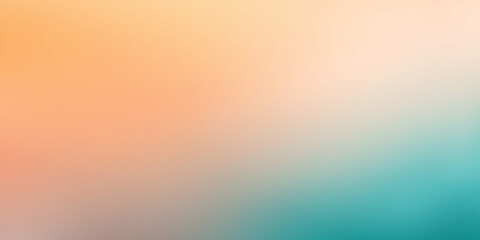 A modern flat 3D abstract wallpaper background in warm terracotta and cool teal, featuring smooth, subtly textured, simple two-dimensional shapes.  Employ a blurred bokeh effect with gentle soft light