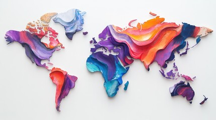 A series of vibrant maps with Asia and Australia as focal points, set against a clean white background for a contemporary feel.