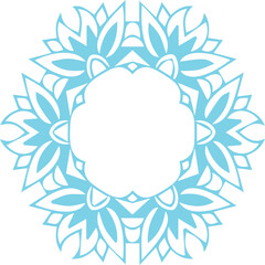 Beautiful flower art and mandala vector design