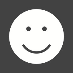 Fototapeta premium Emoticons Glyph Inverted illustration.