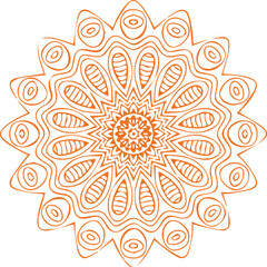 Beautiful flower art and mandala vector design