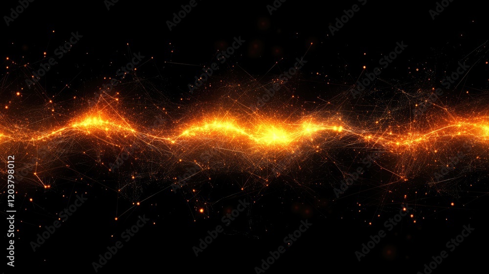 Poster a scatter plot with glowing augmented points being added dynamically.
