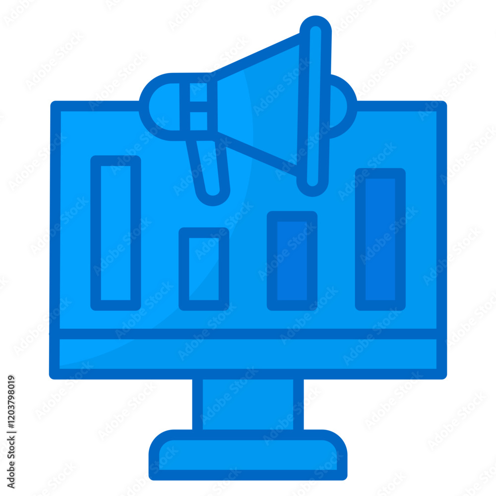 Poster marketing icon element for design