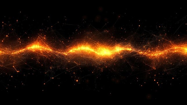 A scatter plot with glowing augmented points being added dynamically.