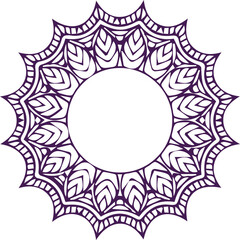 Beautiful flower art and mandala vector design