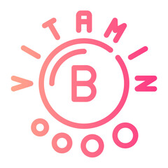 vitamin b gradient icon
