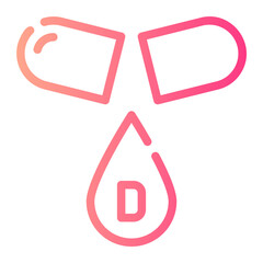 vitamin d gradient icon