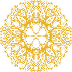 Beautiful flower art and mandala vector design
