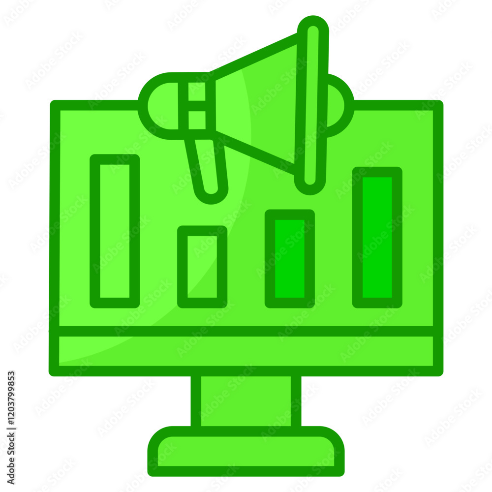 Poster marketing icon element for design