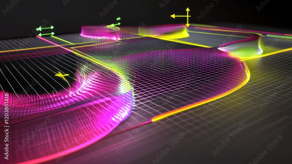 Poster simulated augmented datasets as grids with dynamic highlights and arrows.