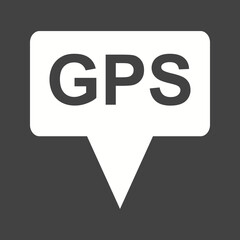 Maps & Navigation Glyph Inverted illustration.