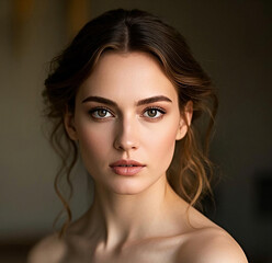 Naklejka premium Portrait of a woman.
