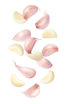 garlic isolated on white background