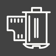 Photography Line Inverted illustration.