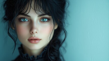 Fototapeta premium Portrait of a beautiful woman.