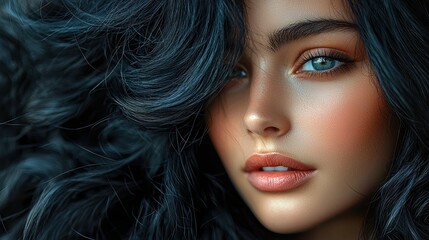 Fototapeta premium Portrait of a beautiful woman.