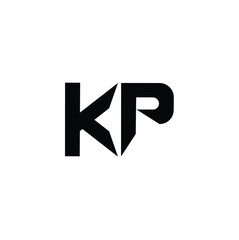 KP monogram logo design letter text name symbol monochrome logotype alphabet character simple logo