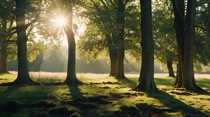 Realistic photo of the countryside on a sunny