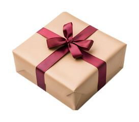 Obraz premium gift box with wrap isolated on white background 