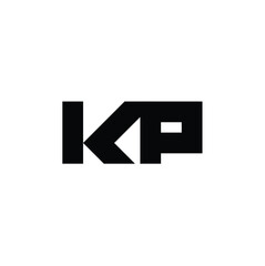 KP monogram logo design letter text name symbol monochrome logotype alphabet character simple logo