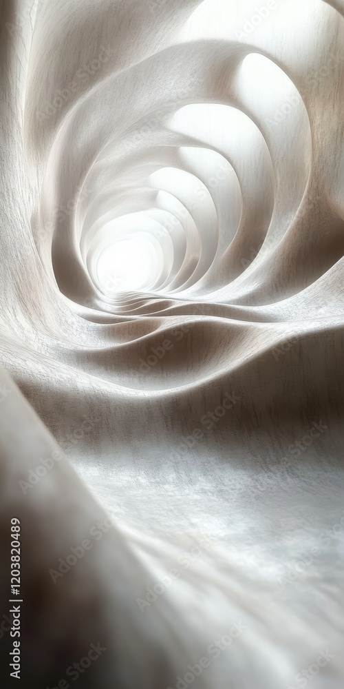 Aufkleber abstract shapes in subtle textures top view minimalist art diffused light studio environment white b